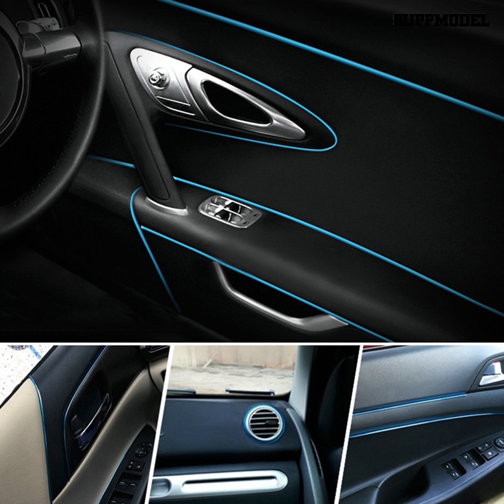 Sm - Stiker Strip Warna Krom Panjang 5m Untuk Dekorasi Interior Mobil