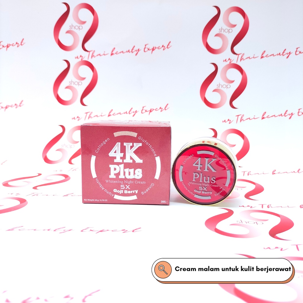 4K WHITENING JERAWAT ACNE/ NIGHT CREAM