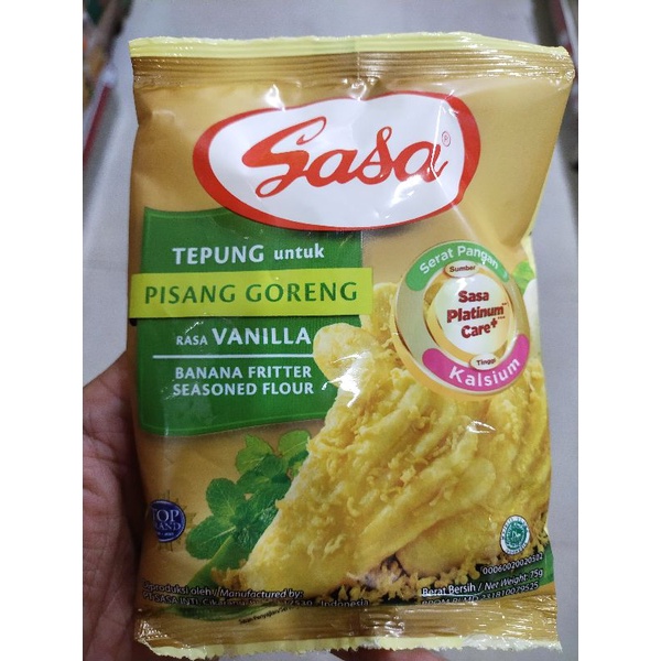 

Sasa Tepung pisang goreng rasa Vanila 75gr