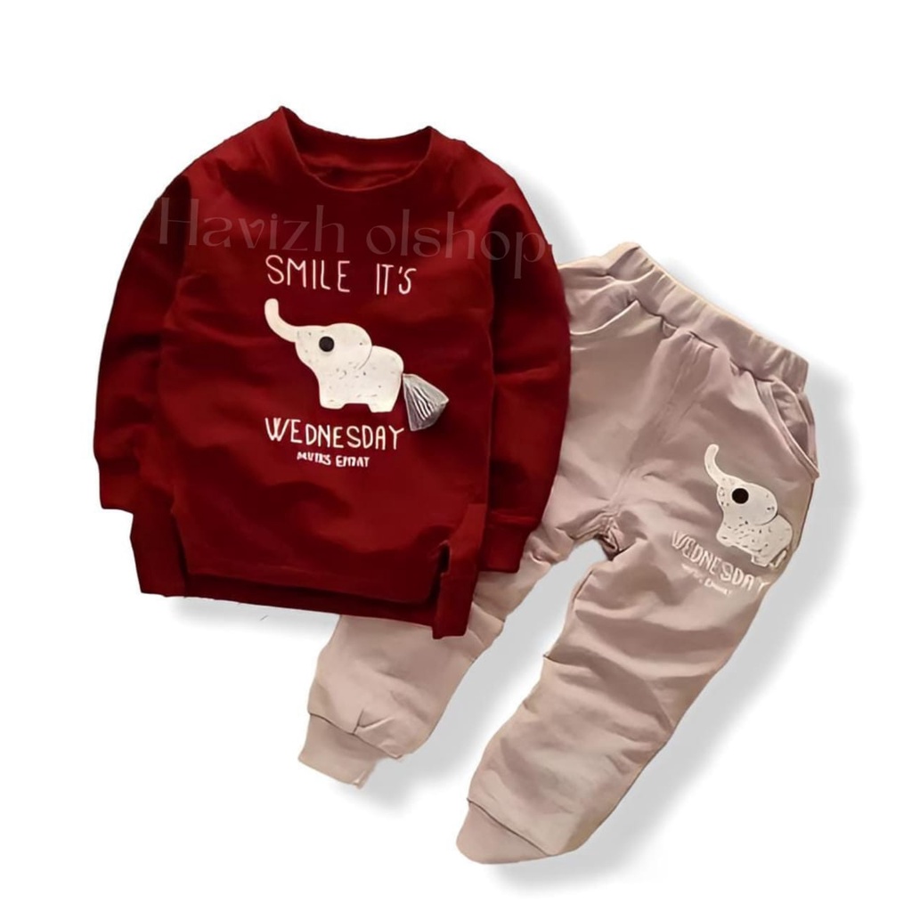 Stealan anak motif gajah 0-6thn