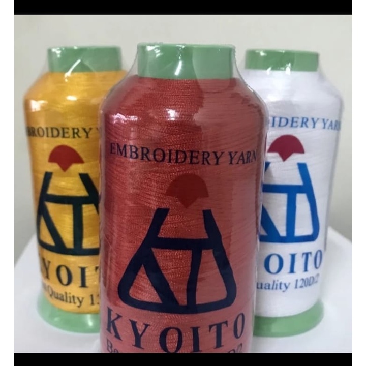 Benang Bordir Kyoito Polyester/Benang Bordir Polyester/Benang Bordir Polyester (120D/2)/Benang Bordi