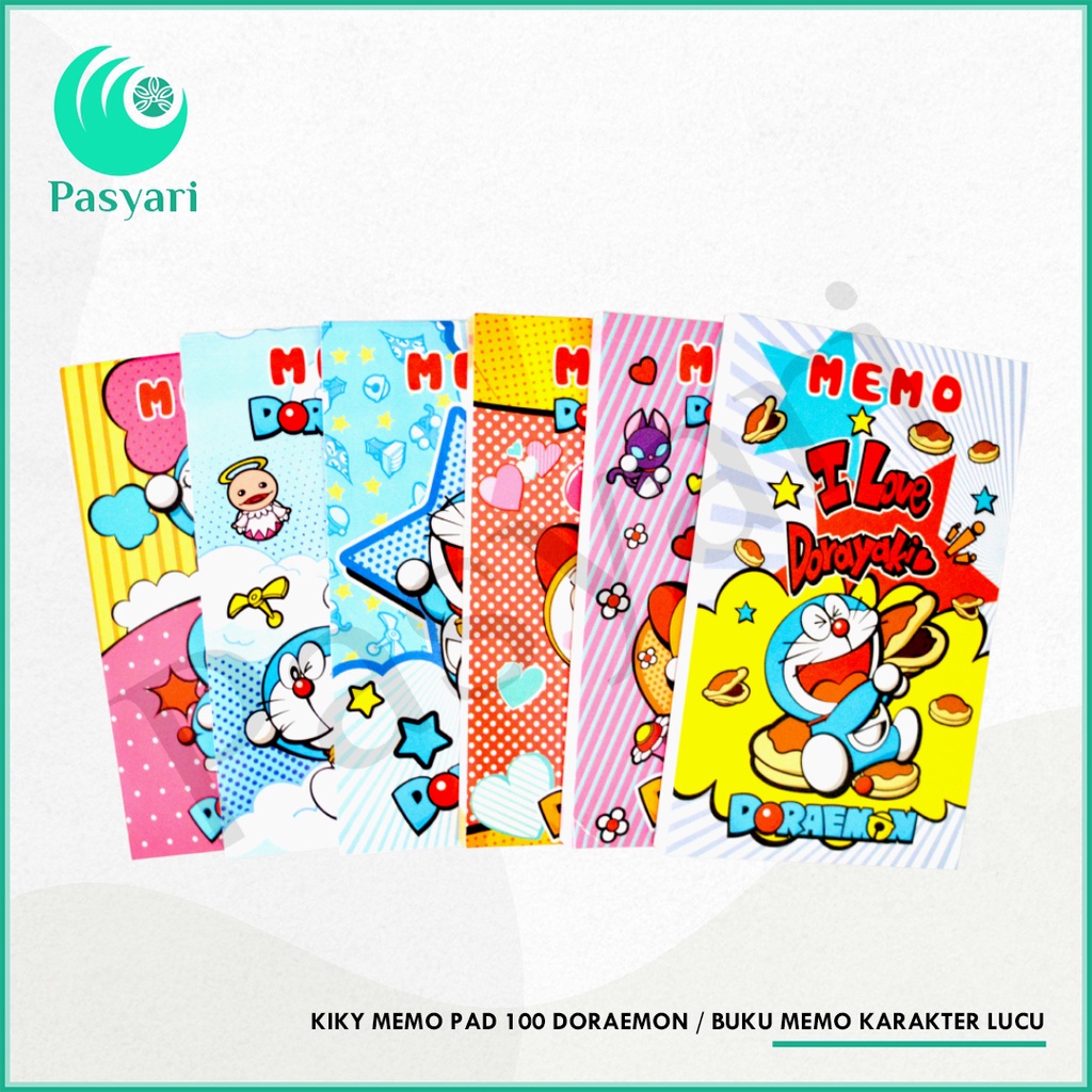 

Kiky Memo Pad 100 Doraemon / Buku Memo Karakter Lucu