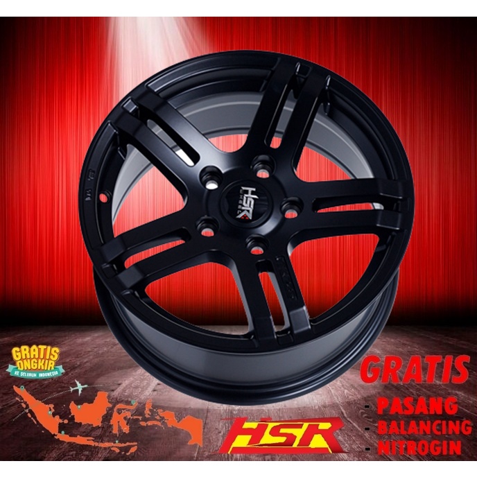 velg hsr ring 15 HSR TX-703 R15x7 pcd 5x114.3 velg mobil.terios.rush