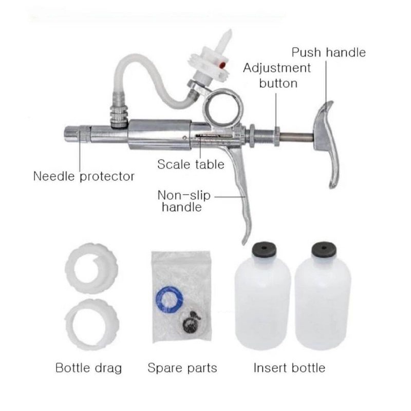 Alat Vaksin Hewan Alat Injeksi Vaksin Obat Peternakan Injeksi Obat vaksin unggas doc ayam bebek itik babi kambing sapi broiler