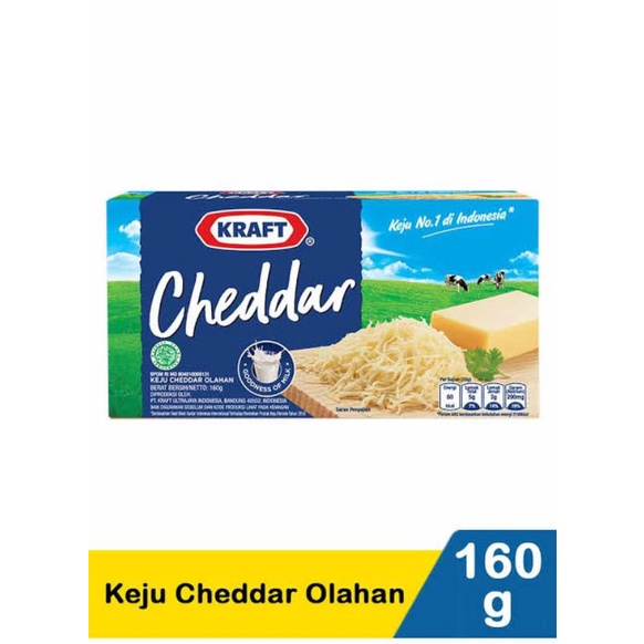 PROMO! Keju kraft cheddar 160 gram