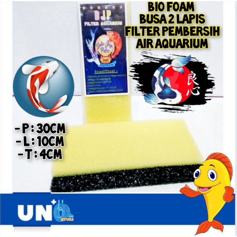 BIO FOAM KAPAS BUSA FILTER PEMBERSIH AIR AQUARIUM DJP