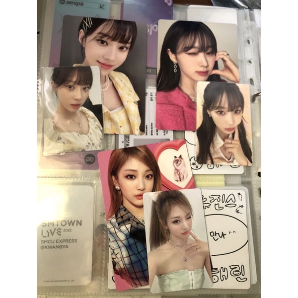 pc photocard selfie card giselle winter ningning seasons greeting sg22 aespa