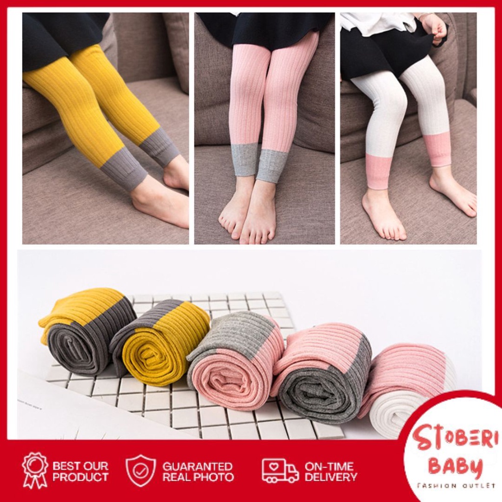 PUNCAK 3.3 stoberi baby - LEGGING BELLVA Legging Bayi Perempuan / Legging Anak / Kaos Kaki Panjang Bayi