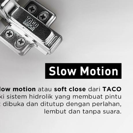 engsel sendok (Stenlis 304) engsel taco Slowmotion - Set Bengkok