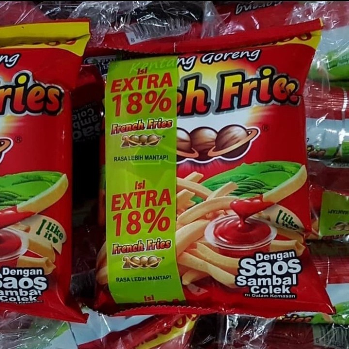 

Snack ciki saus kentang french fries 2000 isi 10pc/pack