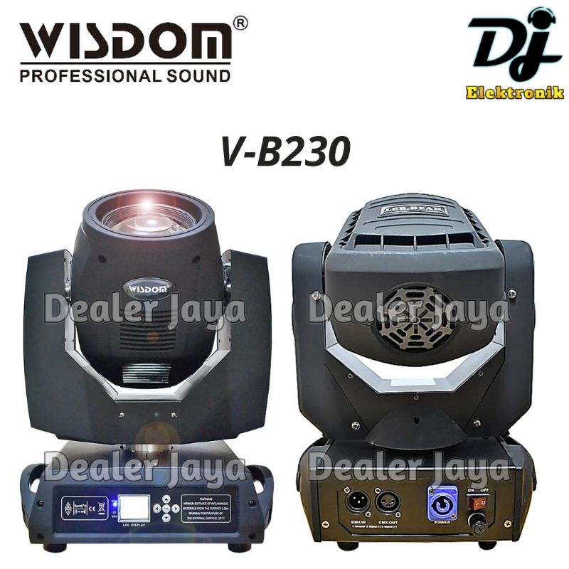 WISDOM Lampu Lighting / Moving Beam VB 230 / V B230 + Hardcase