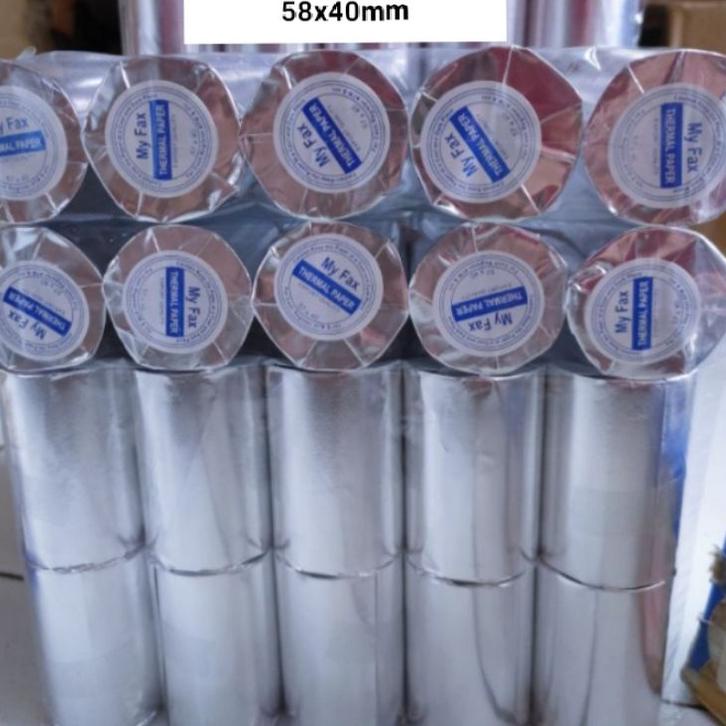 

Murah Keren KERTAS SETRUK THERMAL EDC UK 58mm x 40mm 1pak isi 10 roll/pcs