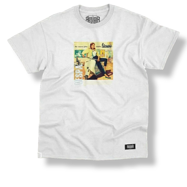 Resger T-shirt Vespa Catalog Unisex White