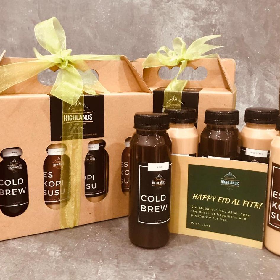 

Import Terlaris Lebaran Hampers Set Es Kopi Susu Variety Pack with Custom Note, Package serbuuu !