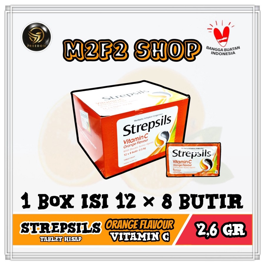 

Permen Strepsils Vitamin C Orange Flavour - 249,6 gr (Kemasan 1 Box)