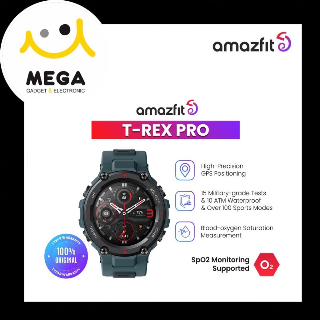 Amazfit T-Rex Pro Smartwatch Garansi Resmi Amazfit Indonesia