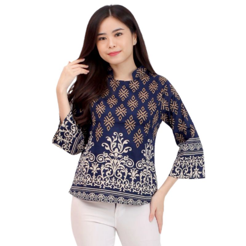 BLOUSE BATIK WANITA  A032-0559 - BAHAN BATIK MELAR