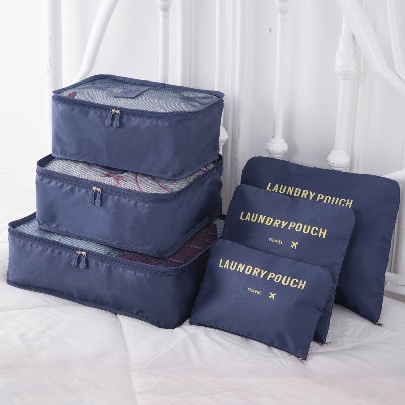 Organizer Travel Koper 6 in 1 lengkap sekat koper bepergian lengkap tempat make up Tempat Baju Tempat peralatan mandi anti kusut anti acak acak mempermudah meletakkan peralatan dan baju di koper dengan terorganisasi dan rapih