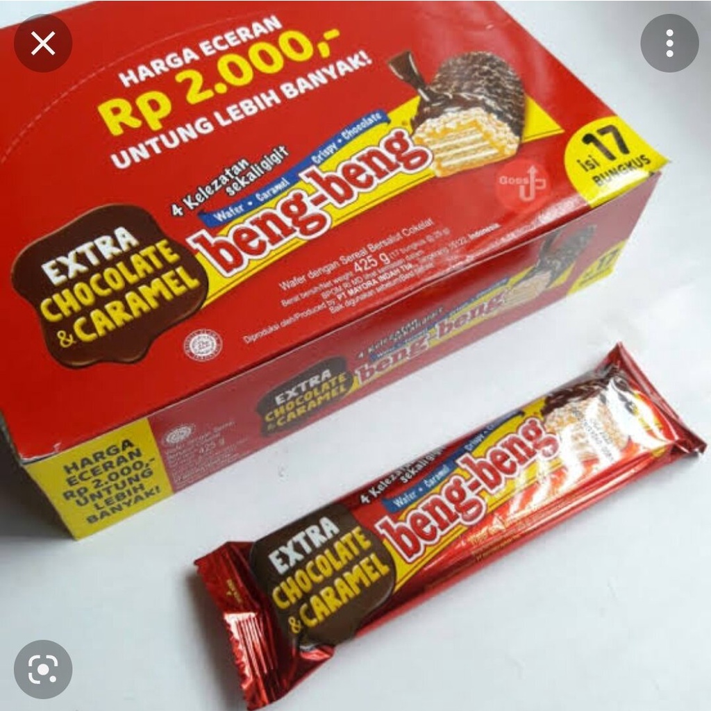 

WAFER BENGBENG BISKUIT COKELAT BENG BENG HARGA UNTUK 1 BOX ISI 17