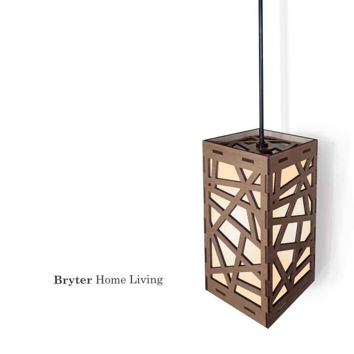 Lampu Gantung Jepang Kayu Minimalis Modern