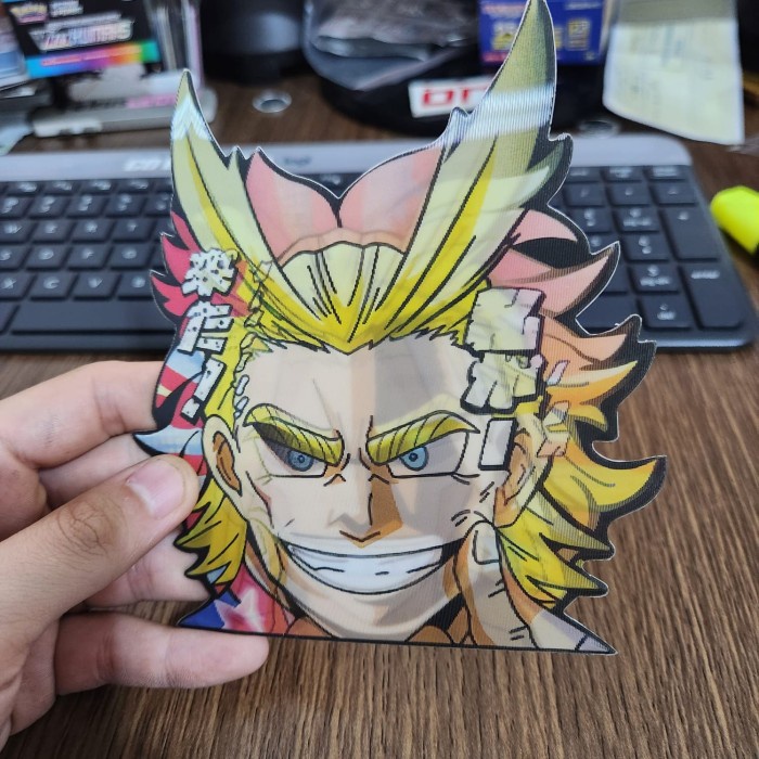 

STIKER 3D MOTION LENTICULAR ANIME - D0137 - Hero Academia - All Might