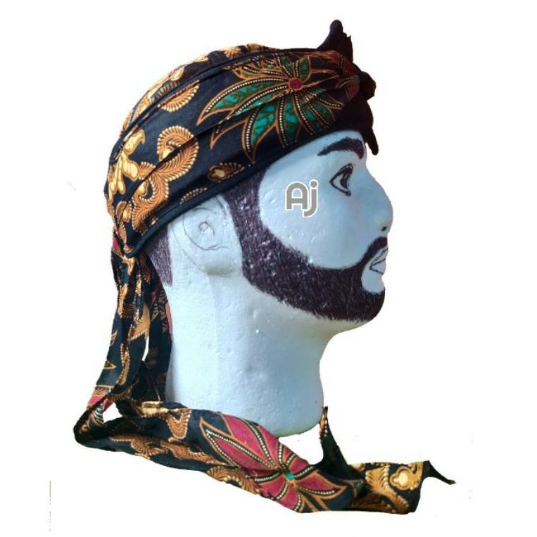 {KZ.18Oc22ž} Peci Batik Jogokaryan Blangkon Jawa Sunda Iket Ikat Kepala Sunda Udeng Bali Batik Peci 