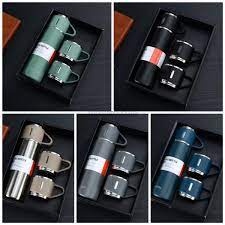 Set Botol Termos Vaccum Stainless Stell / Tumbler Termos Set Box Gift