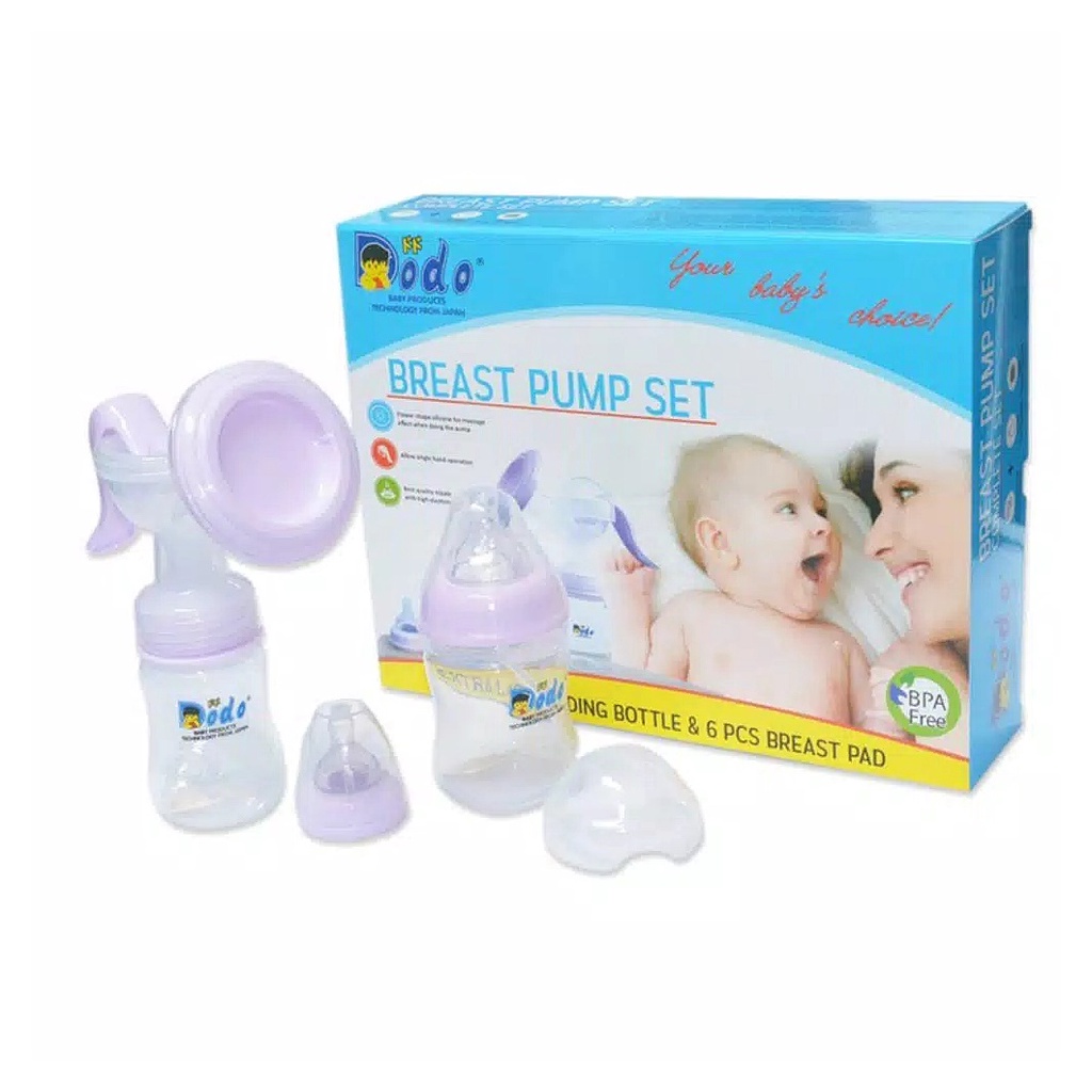 Breastpump Manual Dodo 1 Botol / 2 Botol / Pompa Asi Dodo/ Breast Pump Dodo