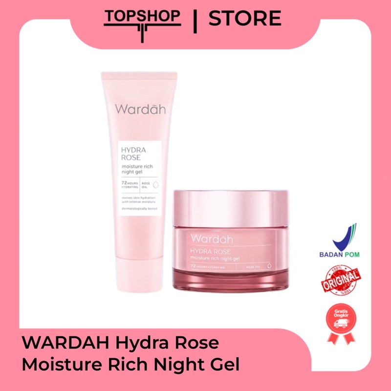 Wardah Hydra Rose Moisture Rich Night Gel