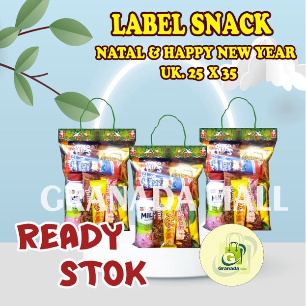 

LABEL PLASTIK SNACK NATAL - LANGSUNG KIRIM