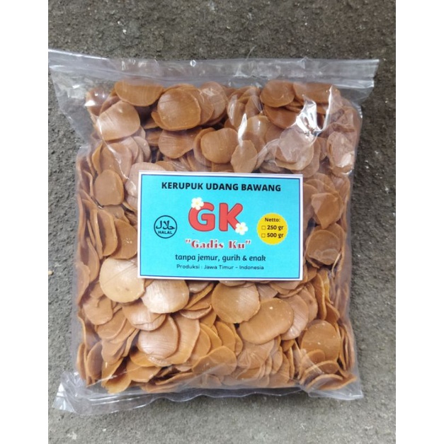 

Kerupuk Udang Bawang GK mentah (500 gram)