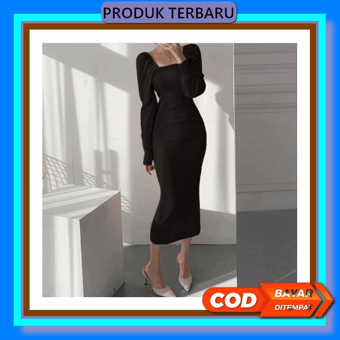 Baju Gamis Muslim Brukat Tile Tutu Remaja Dewasa Lengan Balon Mewah Pesta Kondangan Keluarga Lebaran