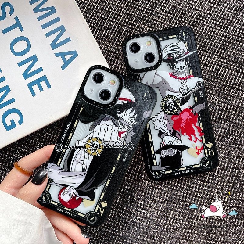 Casing Realme C33 C55 C12 C25Y C21Y C15 C25 C30 C35 C11 C31 C3 C25s C21 C20 C20A GT Realme 10 9pro Plus 8pro 9 8 6i 8i 5 9i 5s 5i Kartun Luffy Trendy One Piece Soft TPU Belakang Sarung