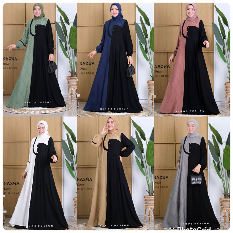 GAMIS NINOS 0189 TERBARU BY NINOS DESIGN ORIGINAL