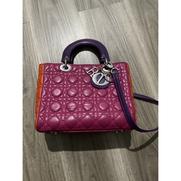 DI0R - Tricolor Lady Dior Cannage Lambskin Bag (SECOND/ PRELOVED)