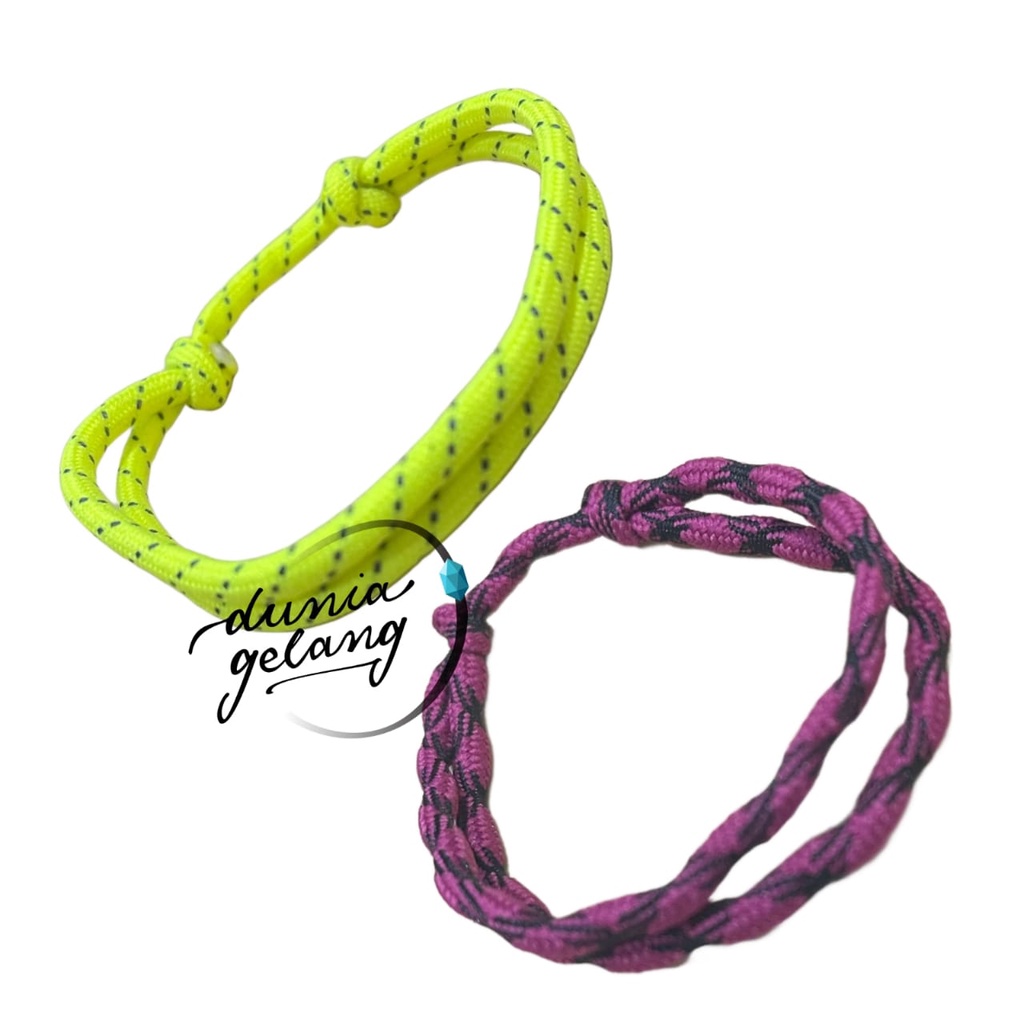 GELANG FASHION PARACORD MOTIF WARNA / GELANG PRIA WANITA ANAK
