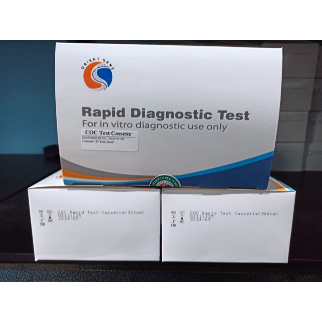 Rapid Drug Test Orient Gene AMP-MOP-THC-MET-BZO-COC Cassette isi 25