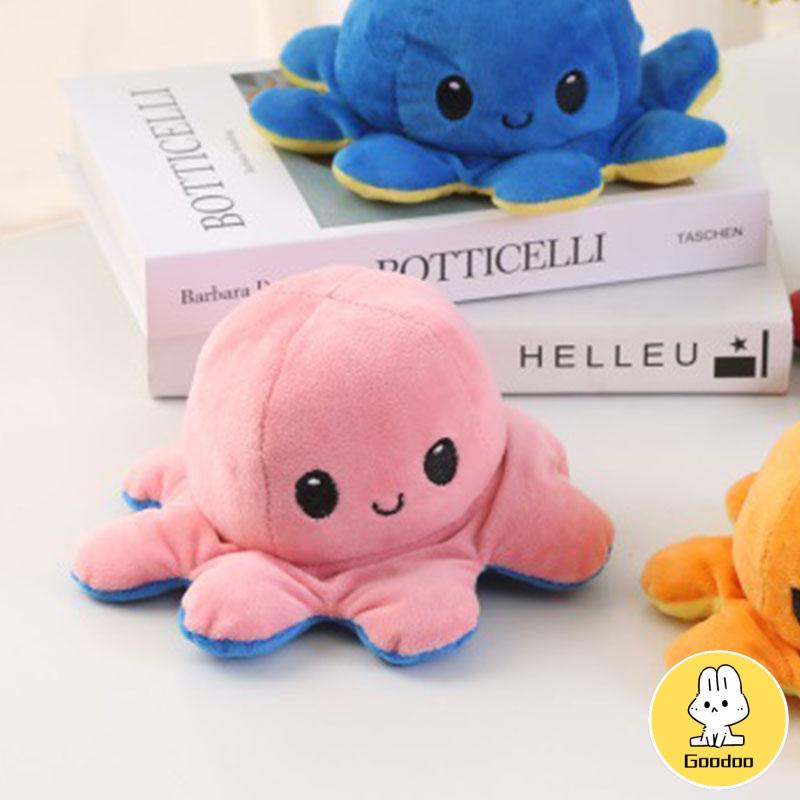 Boneka TikTok Reversible Octopus Cumi Gurita Warna Bolak Balik Soft Yelvo-S -Doo