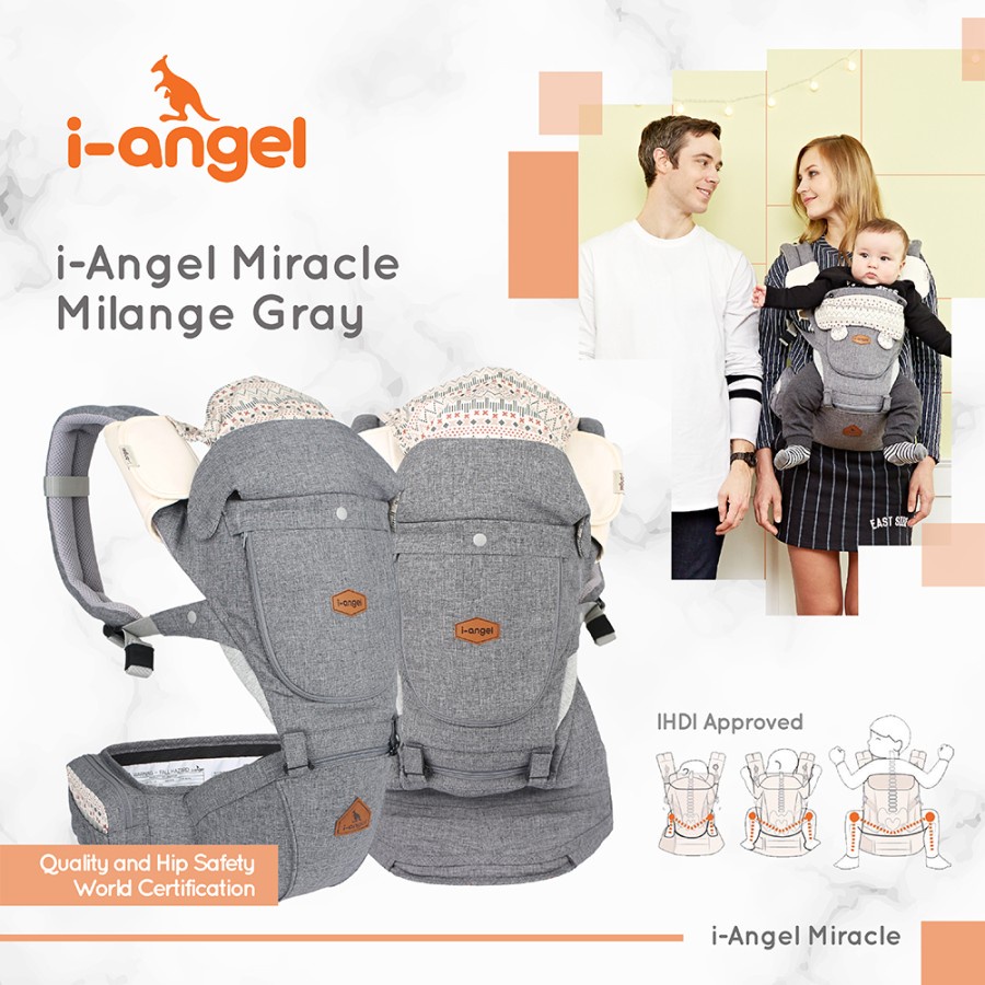 i-Angel Miracle Hipseat - iAngel Gendongan Bayi