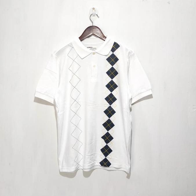 Polo shirt Bummers size L - polo shirt putih