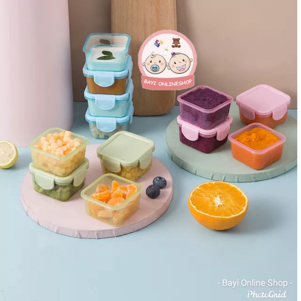 (BC) BABY FOOD CONTAINER MPASI BAYI LOCK AND LOCK PERALATAN MAKAN TEMPAT MAKAN BAYI WADAH PENYIMPANAN MPASI BAYI - Bayi Online Shop