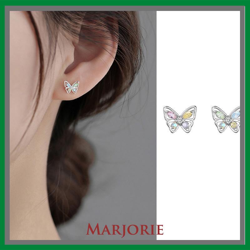 925 Anting Kupu-kupu Perak Sterling  Anting Desain Niche Mewah Ringan Musim Panas Wanita  Sederhana-MJD