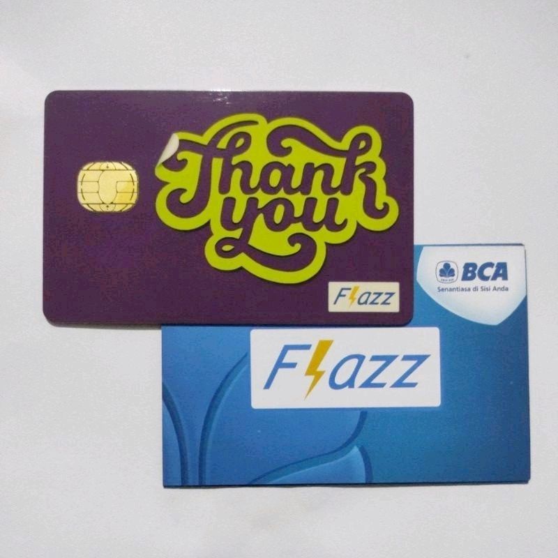 Flazz BCA Purple Edition Design THANK YOU ORI /Like eTOLL eMONEY Tapcash or Brizzi