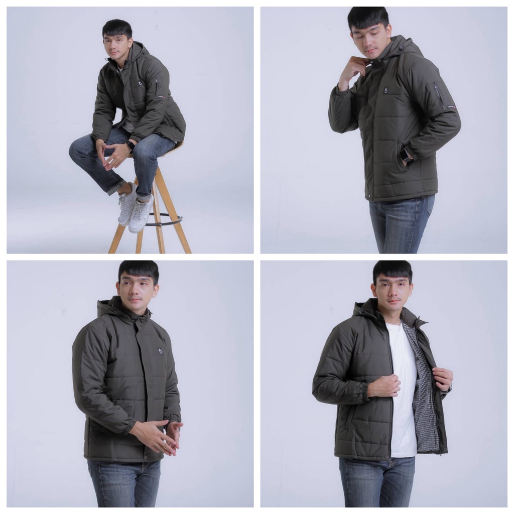 [ BEST SELLER ]JAKET GELEMBUNG TASLAN ZN JAKET OUTDOOR PRIA DAN WANITA HODDIE CASUAL