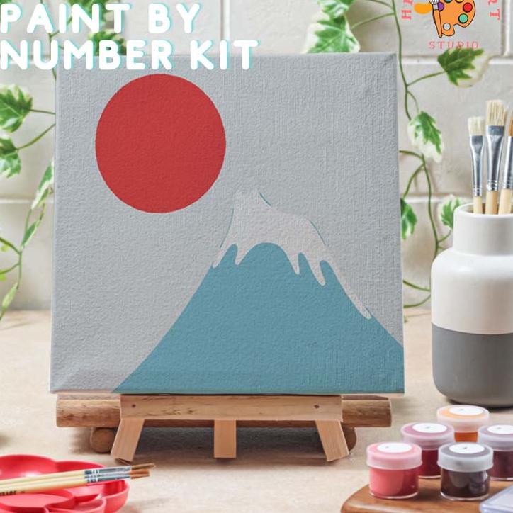 

✔ Paint by number lukisan cat VER 2 canvas 20x20 cm / painting kit / set melukis Terbaru