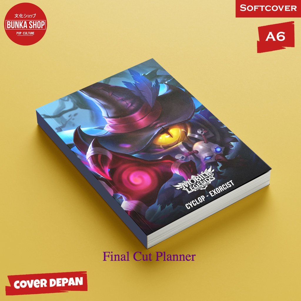 

Pocket Note Mobile Legends Cyclop Exorcist Softcover A6 Buku Tulis catatan Notes Agenda Planner Jurnal .