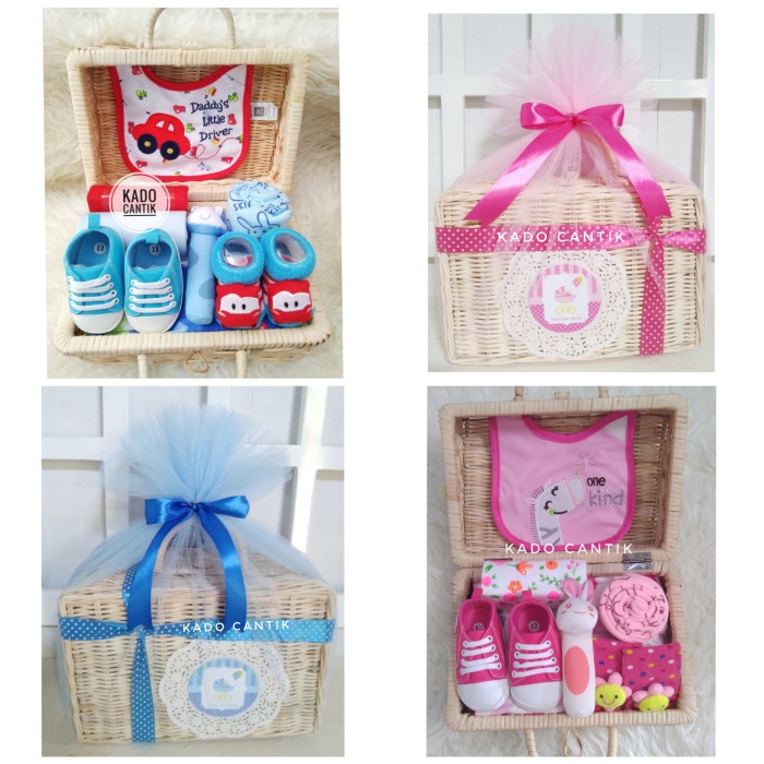 

[COD] Hampers baby/ Parcel bayi/ Kado kelahiran bayi - Merah Muda