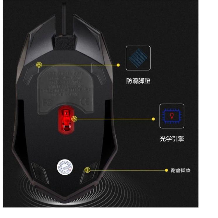 Ready Mouse gaming lampu LED PC laptop komputer desktop bagus murah original terbaru rgb light