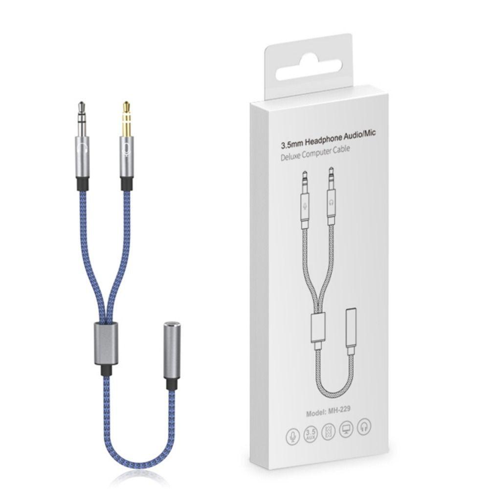 POPULAR Kabel Y Splitter Konverter Handphone 1kabel Audio Female to Dual Male