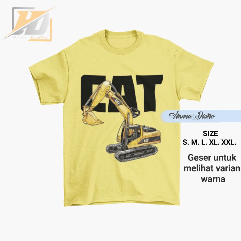 Kaos anak laki-laki gambar excavator/baju anak excavator usia 1-12 tahun